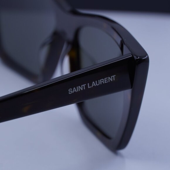 Saint Laurent SL 276 MICA 033 Cat Eye Sunglasses - Dark Havana/Grey